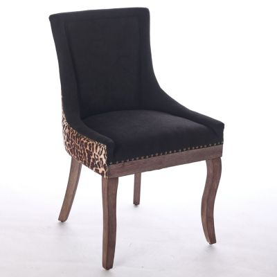 Leopard Print Dining Chairs (Set of 2)