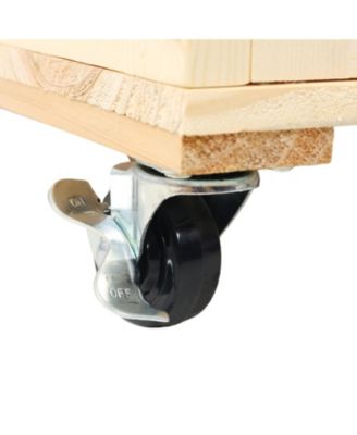 Streamdale 3-Tier Elevated Garden Trellis, Vertical Planter on Wheels 31.5" L x 24.2" W x 53" H