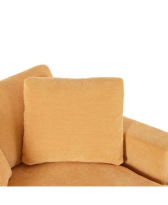 Mirod 53.5''70.9'' Oversized Chaise, Lounge Chair - Classic Design, Soft Fabric, Easy Assembly, Durable Frame with Solid Wood Legs