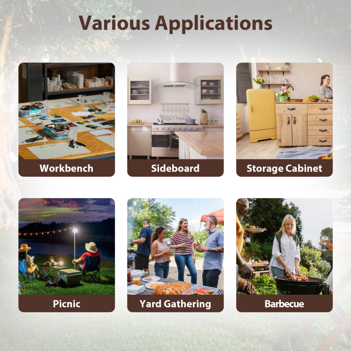 Streamdale Furniture Outdoor Grill Cart with Stainless Steel Tabletop, Storage, Patio Kitchen Island with Wheels, Hooks, and Spice Rack, Waterproof Ou