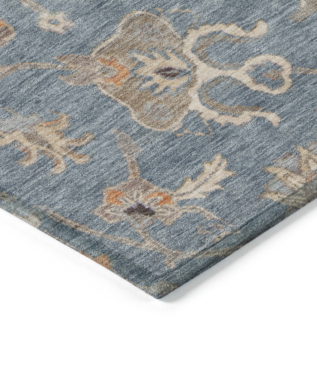 Addison Chantille Machine Washable Acn1137 5'x7'6" Area Rug In Denim