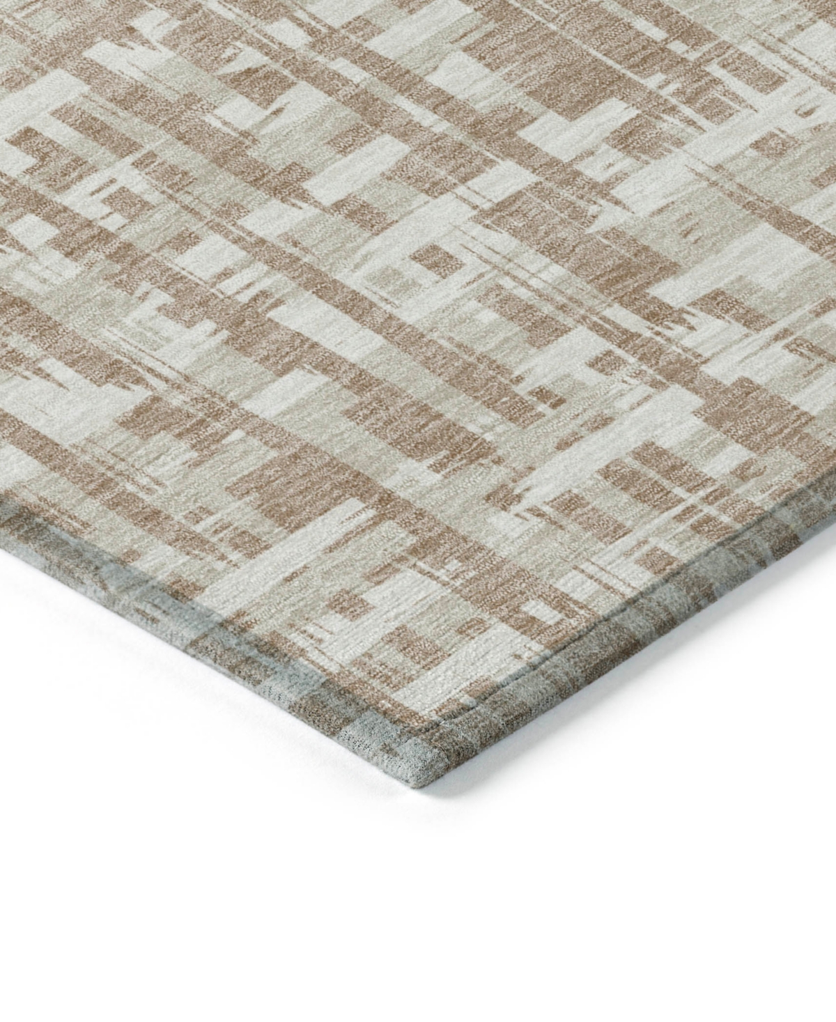 Addison Chantille Mahine Washable Acn1059 9'x12' Area Rug In Tan
