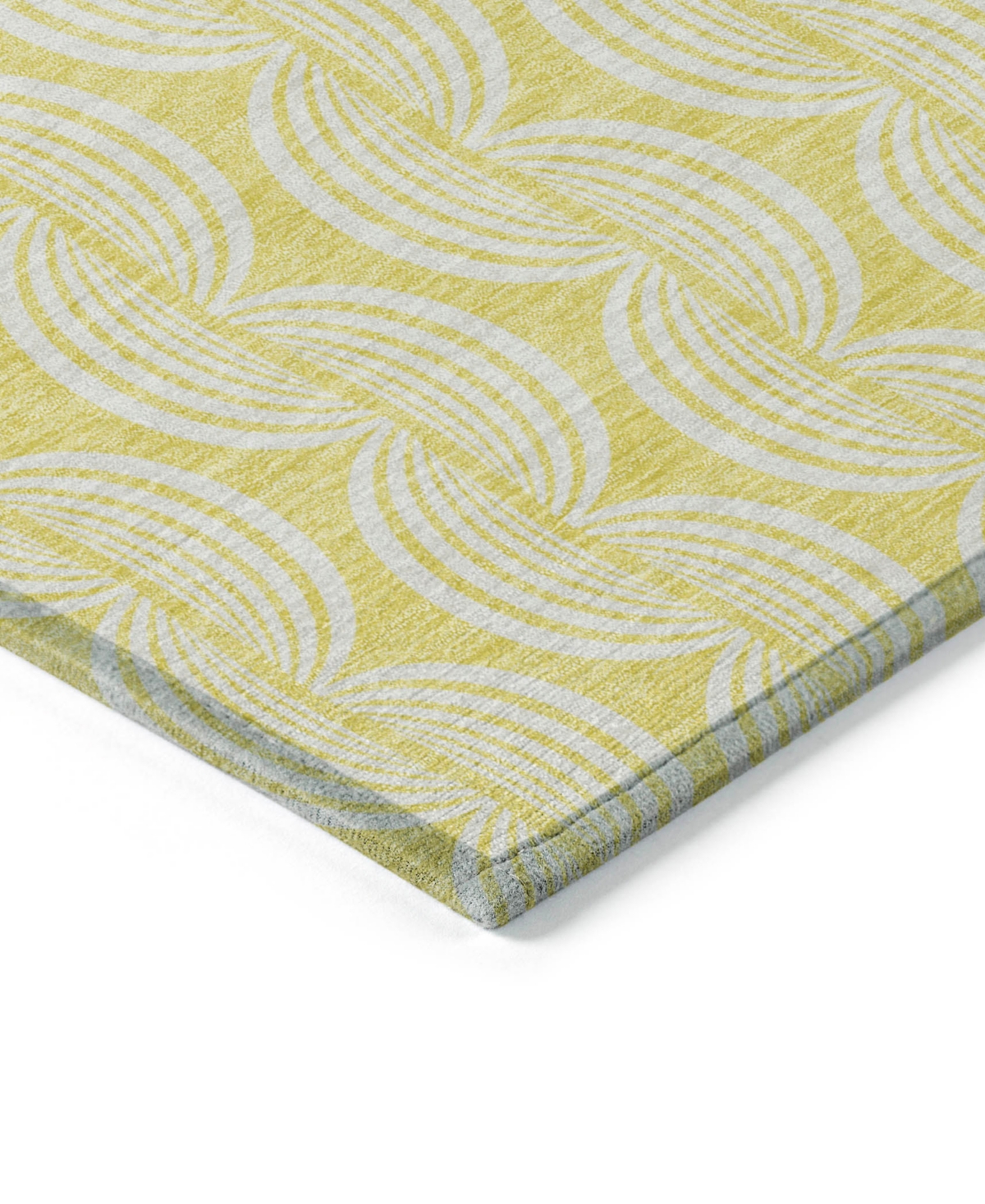 Addison Chantille Mahine Washable Acn1056 8'x10' Area Rug In Yellow