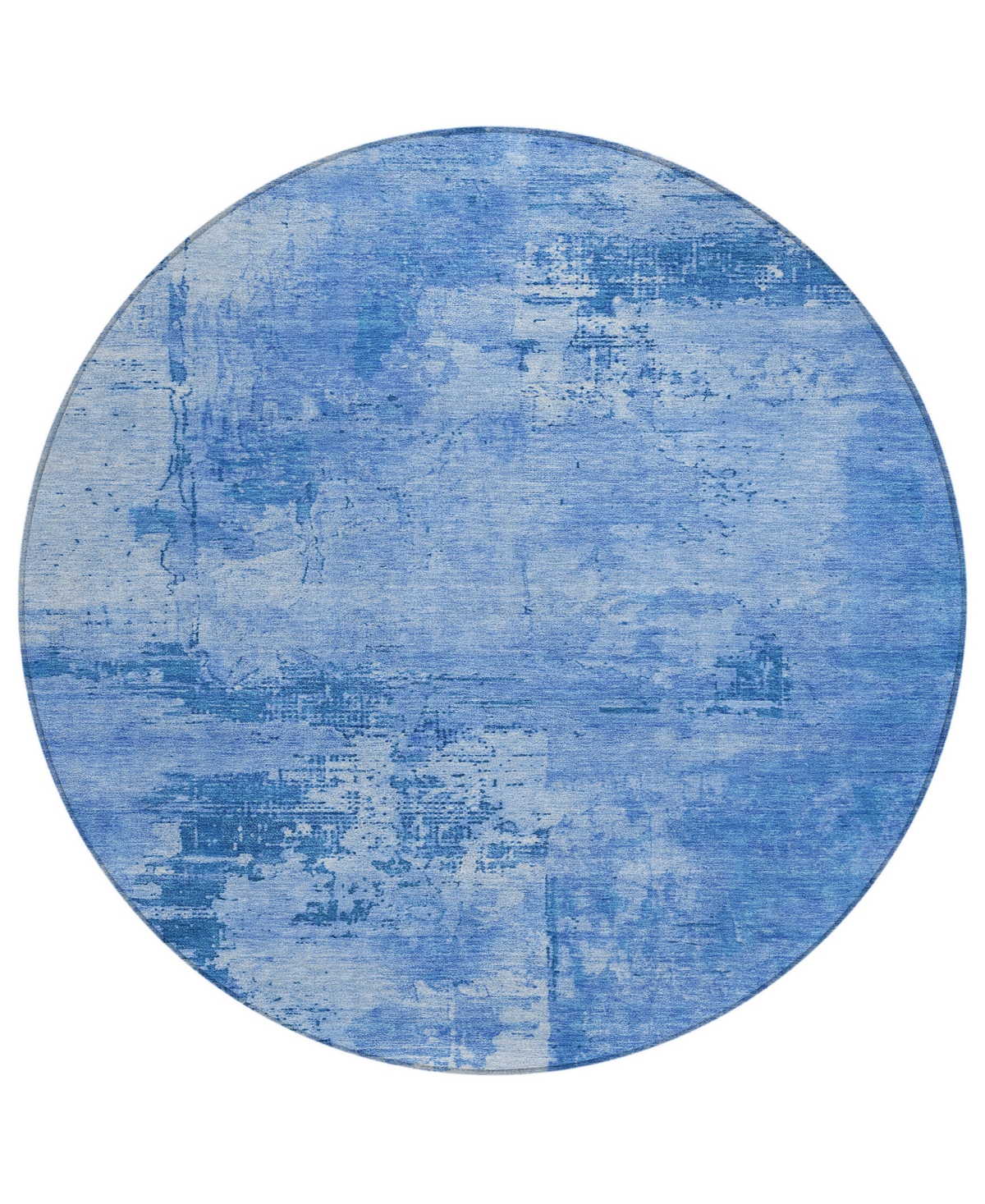 Addison Chantille Mahine Washable Acn1062 8'x8' Round Area Rug In Navy