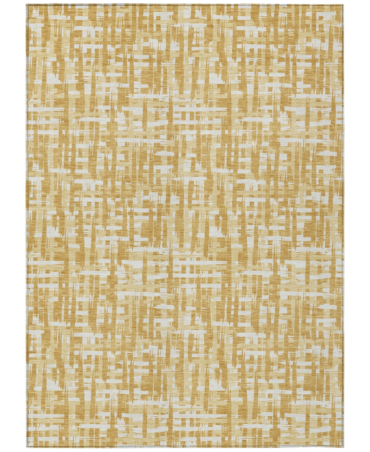 Addison Chantille Mahine Washable Acn1059 5'x7'6" Area Rug In Gold