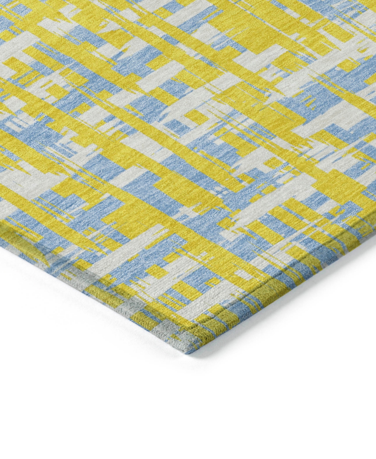 Addison Chantille Mahine Washable Acn1060 3'x5' Area Rug In Yellow