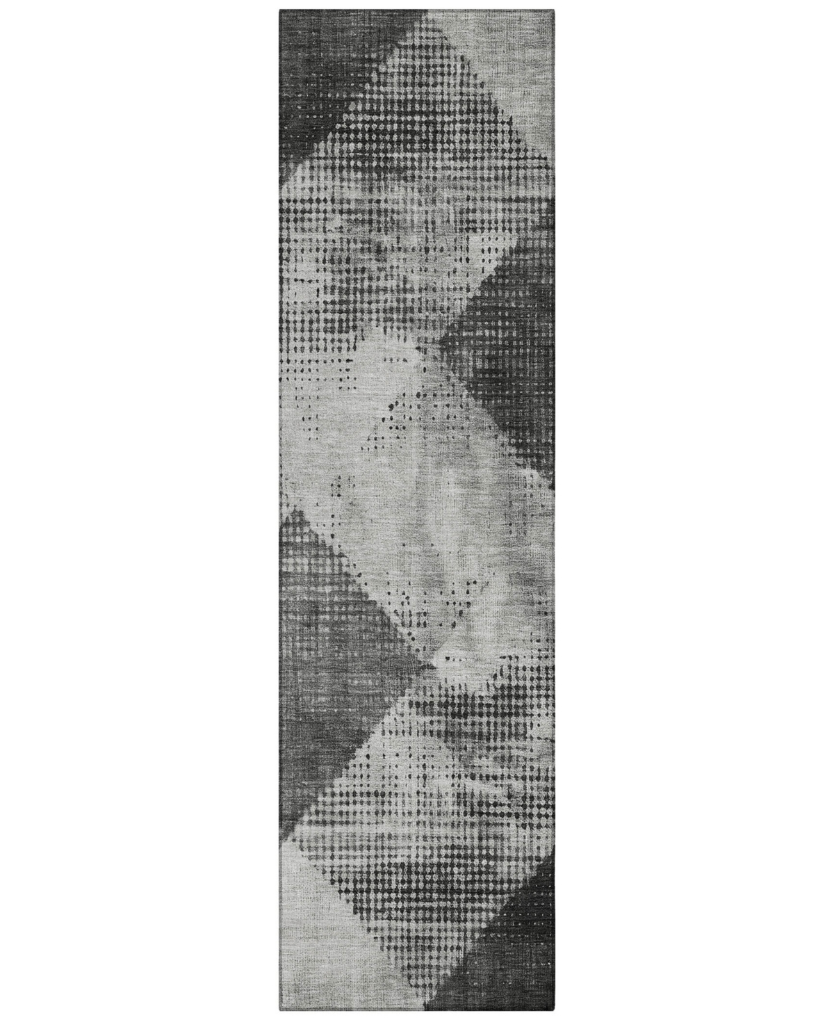 Addison Chantille Mahine Washable Acn1065 2'3"x7'6" Runner Area Rug In Gray