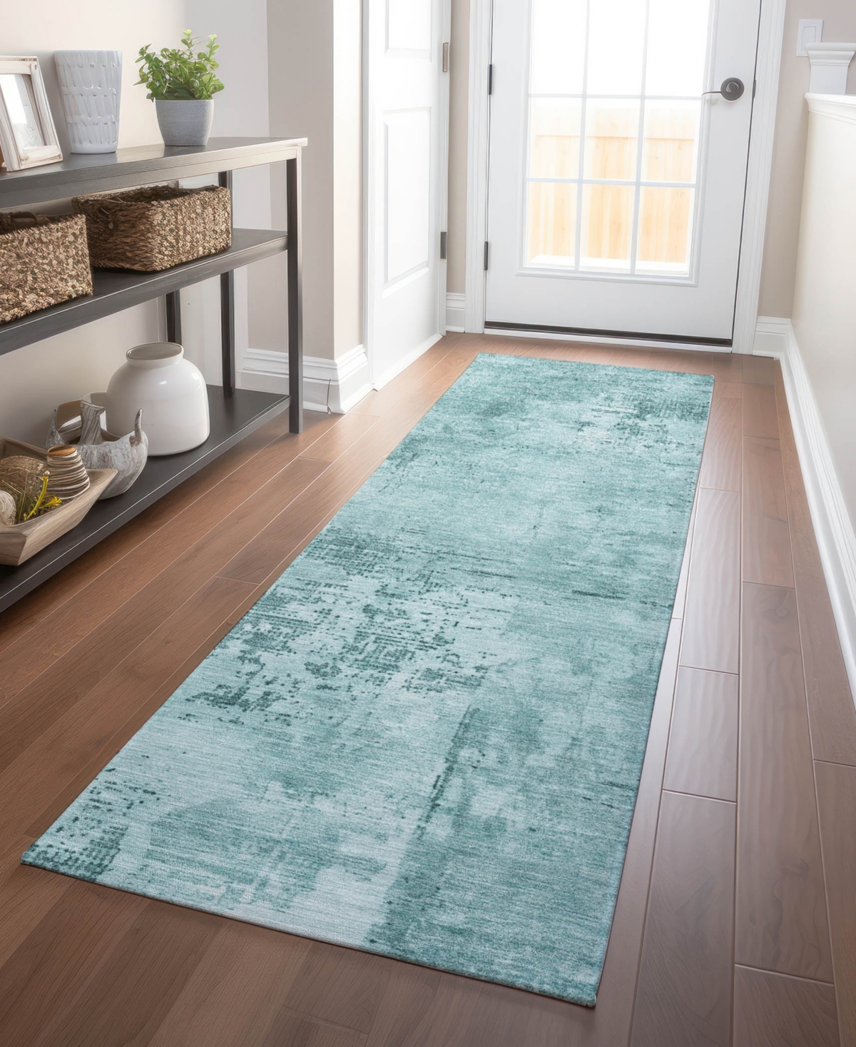 Addison Chantille Mahine Washable Acn1062 2'3"x7'6" Runner Area Rug In Mint