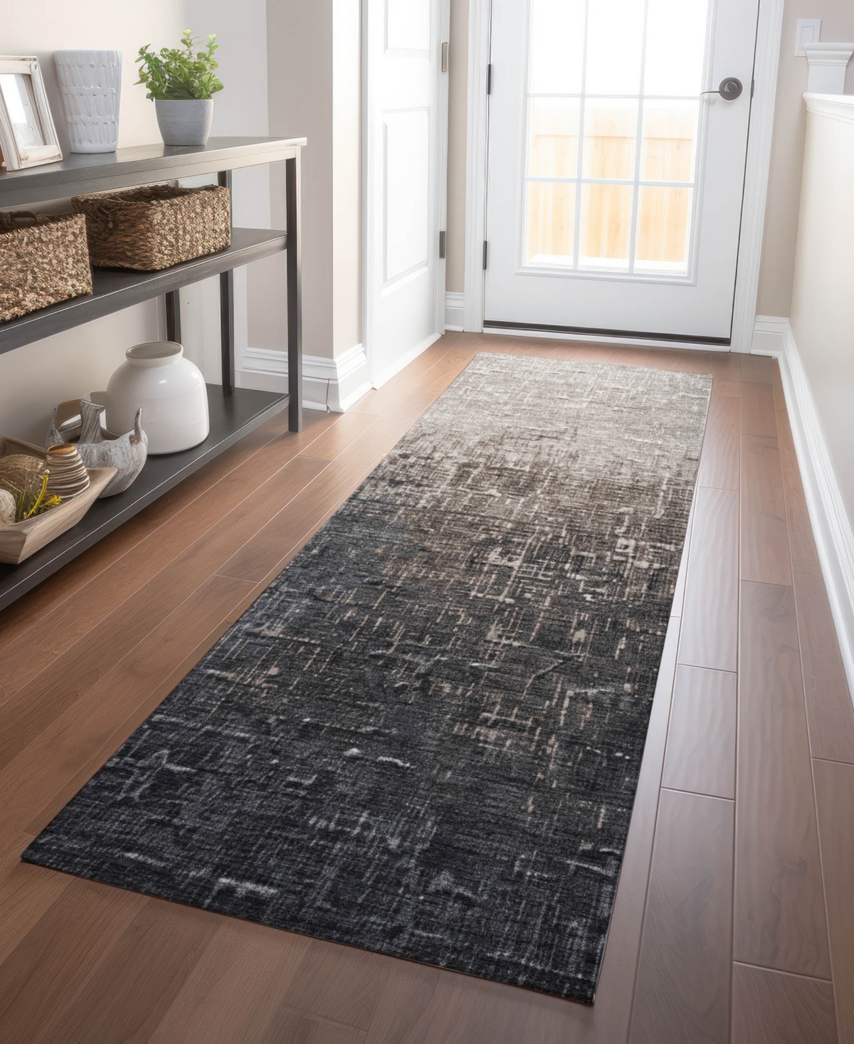 Addison Chantille Mahine Washable Acn1066 2'3"x7'6" Runner Area Rug In Khaki