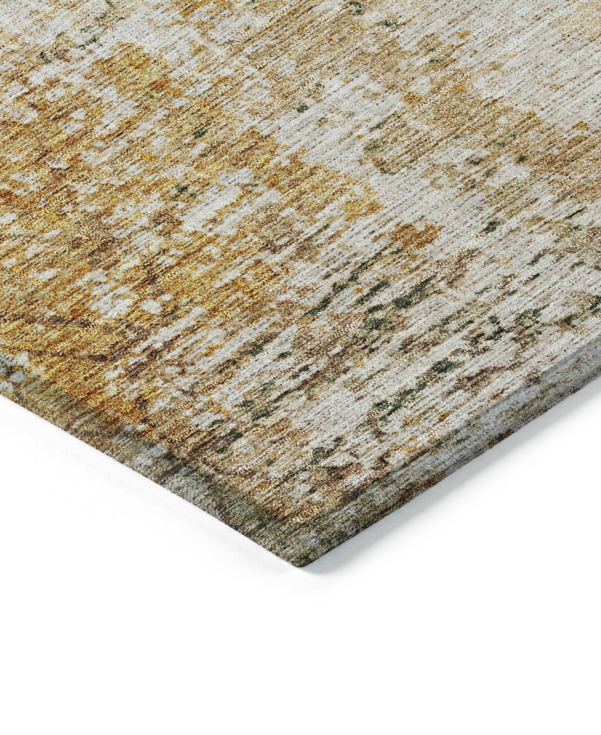 Addison Chantille Machine Washable Acn1169 2'3"x7'6" Runner Area Rug In Gold