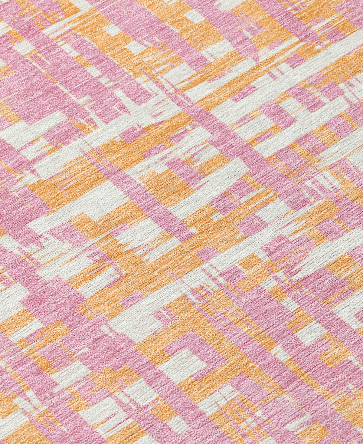 Addison Chantille Mahine Washable Acn1060 2'3"x7'6" Runner Area Rug In Pink