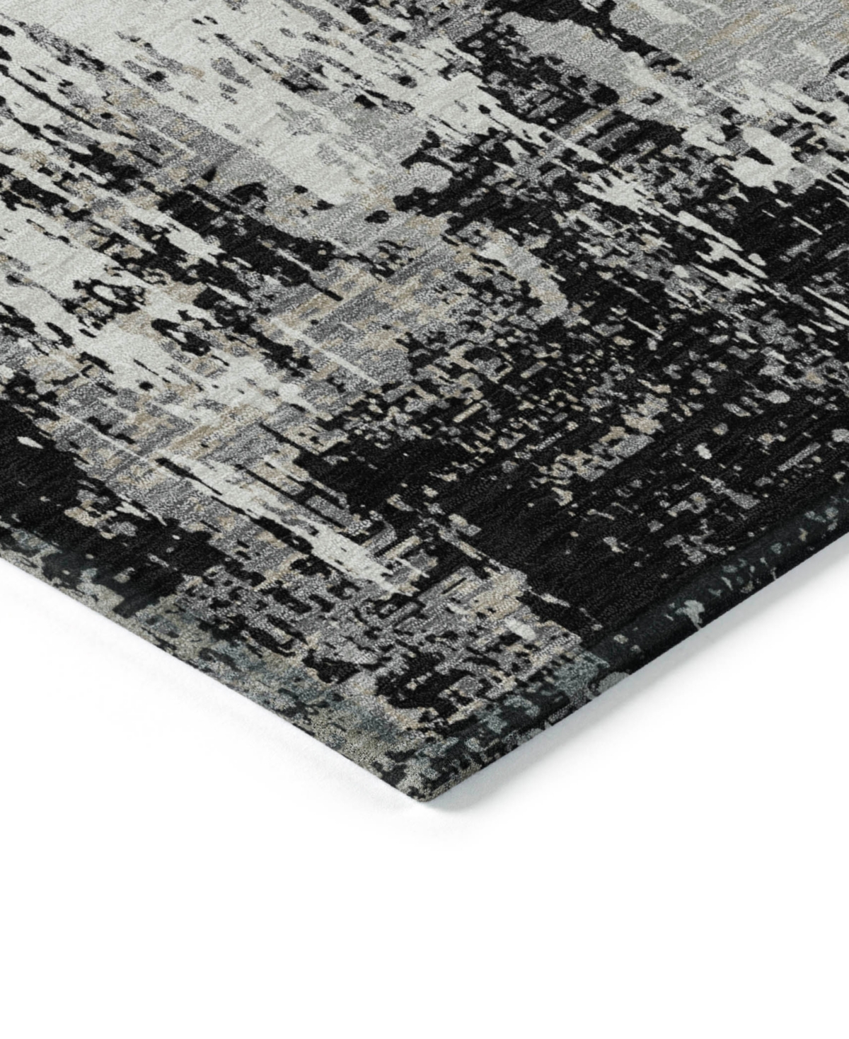Addison Chantille Machine Washable Acn1008 9'x12' Area Rug In Black