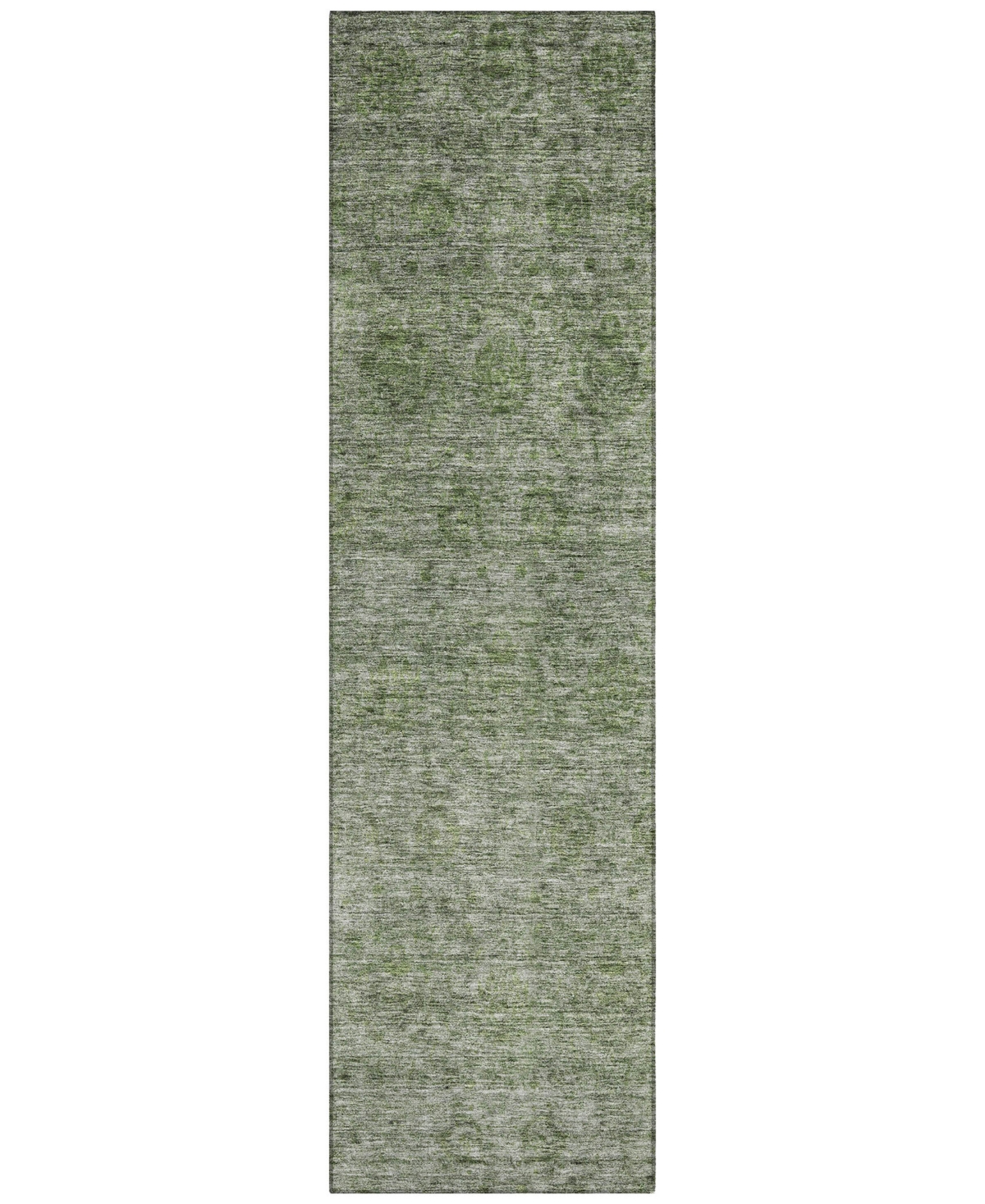 Addison Chantille Machine Washable Acn1170 2'3"x7'6" Runner Area Rug In Olive