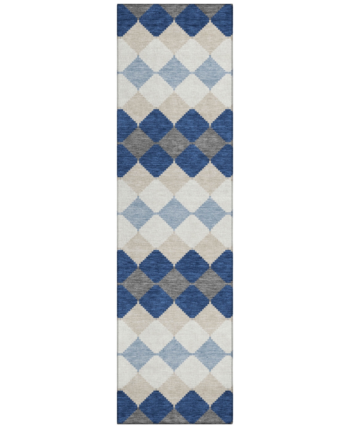 Addison Chantille Machine Washable Acn1007 2'3"x7'6" Runner Area Rug In Navy