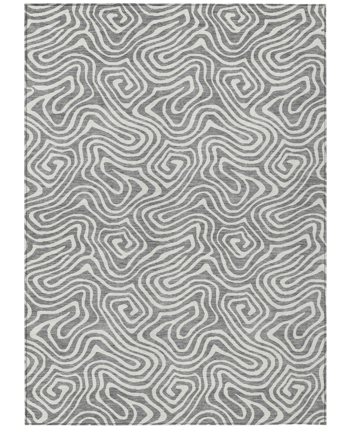 Addison Chantille Mahine Washable Acn1030 8'x10' Area Rug In Gray