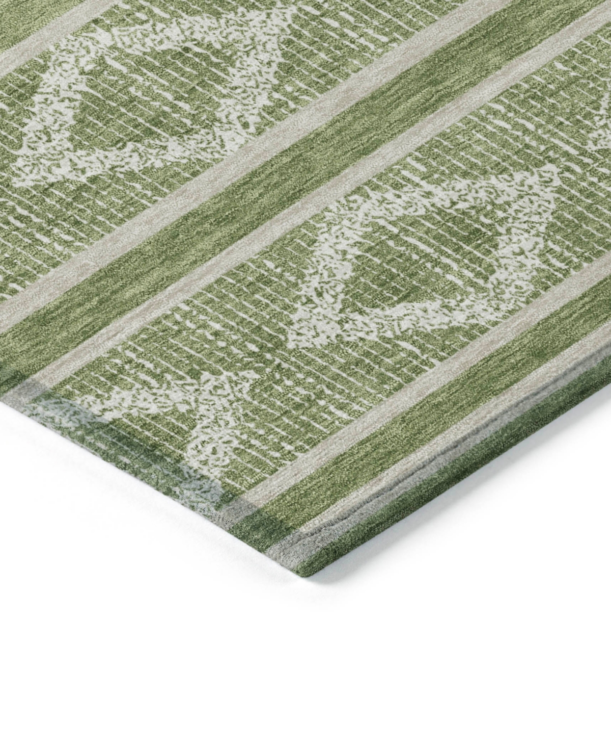 Addison Chantille Mahine Washable Acn1029 5'x7'6" Area Rug In Green