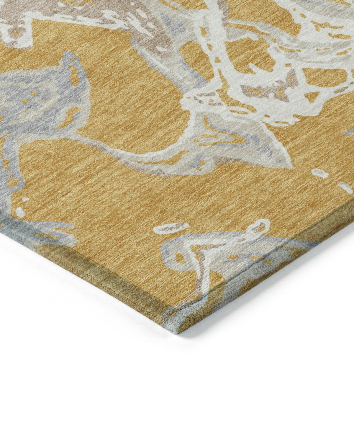 Addison Chantille Mahine Washable Acn1035 3'x5' Area Rug In Gold