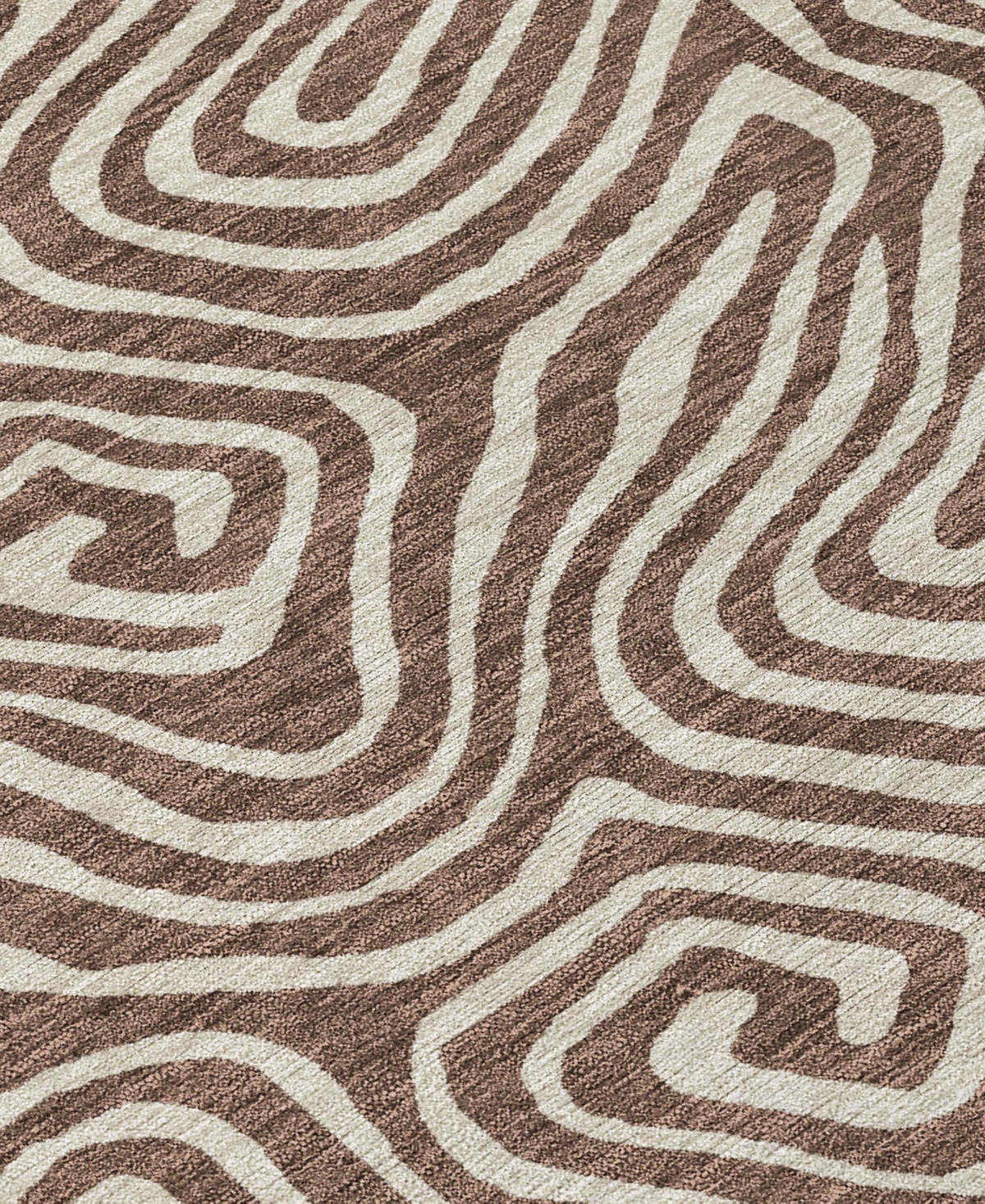 Addison Chantille Mahine Washable Acn1030 8'x10' Area Rug In Brown