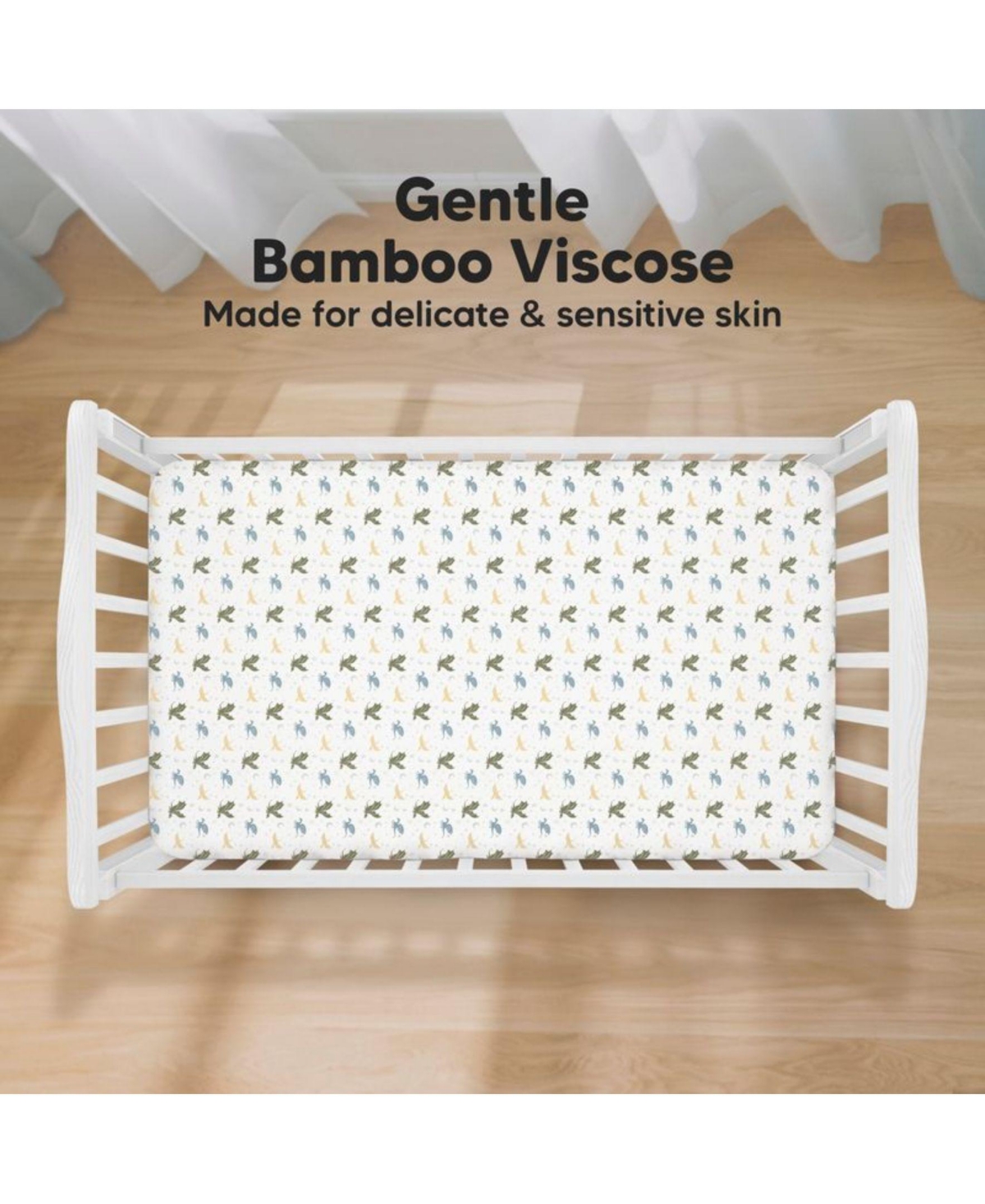 KeaBabies 2pk Fitted Crib Sheets for Boys, Girls, Organic Baby Crib Sheet, Standard Nursery Crib Sheet Cover