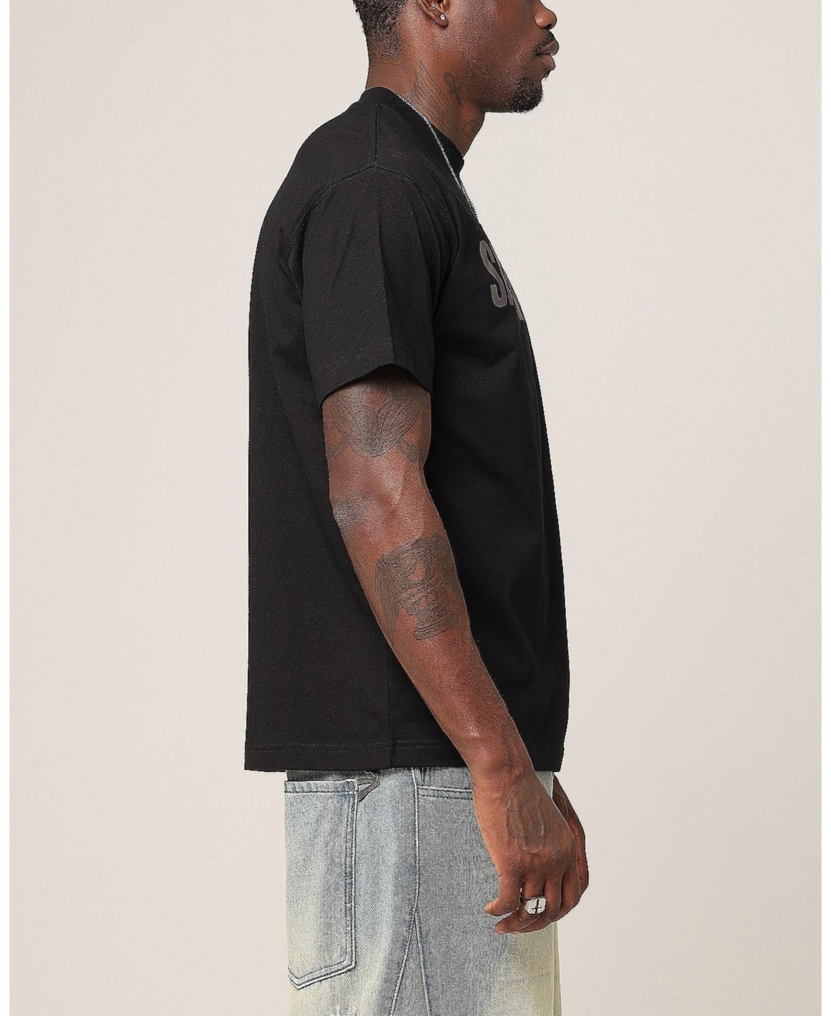 Men's Lafayette V2 Scripture T-Shirt - Black/iridescent