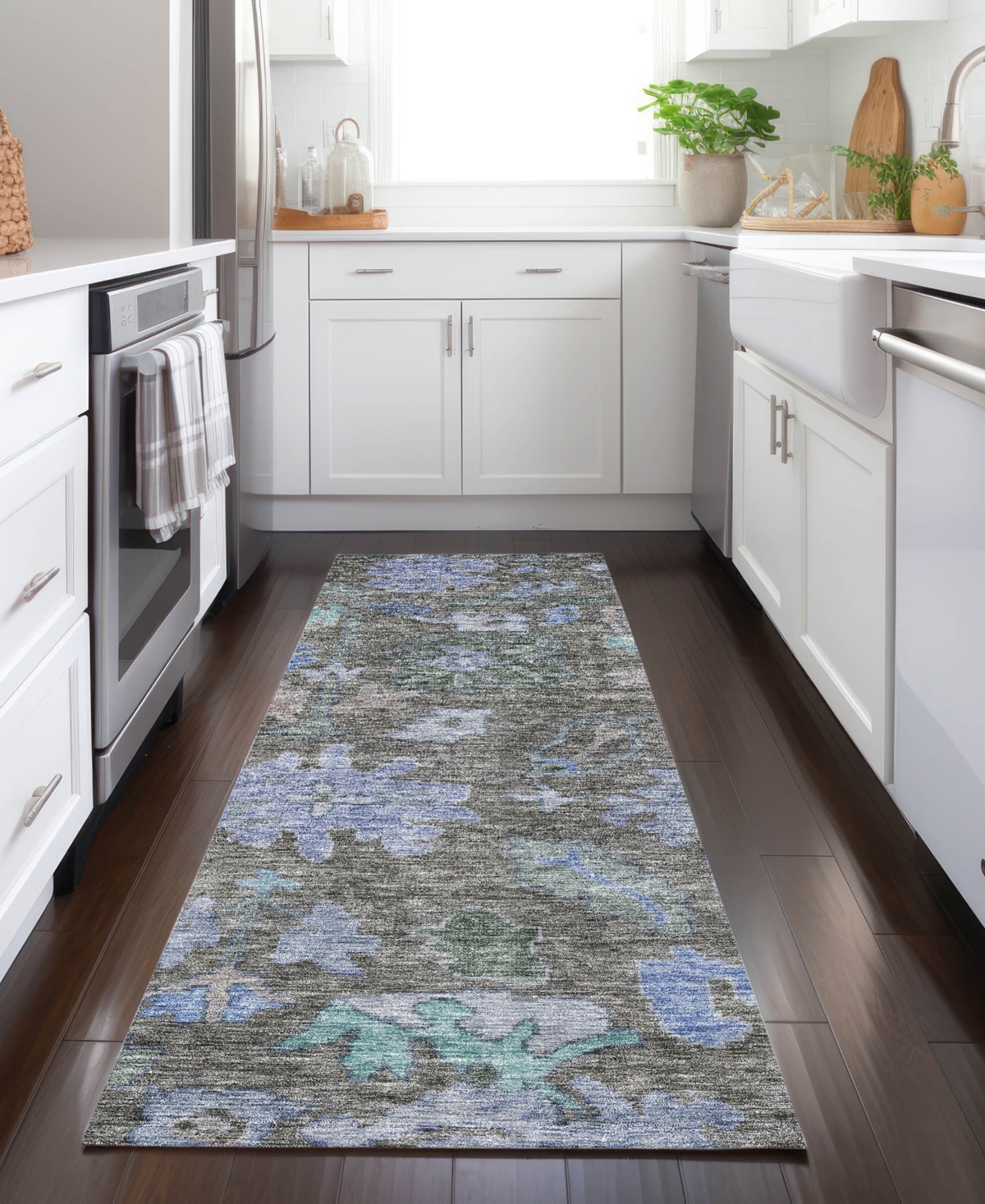 Addison Chantille Machine Washable Acn1108 2'3''x7'6'' Runner Area Rug In Taupe