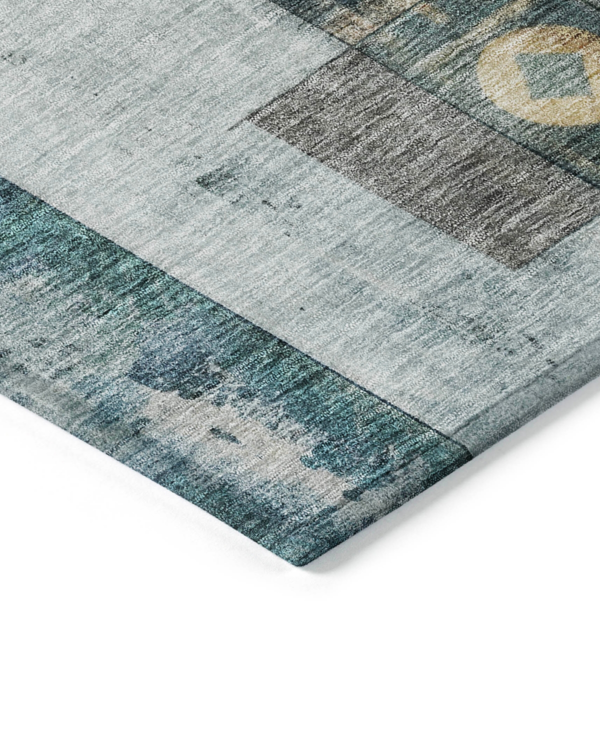 Addison Chantille Machine Washable Acn1123 5'x7'6" Area Rug In Teal