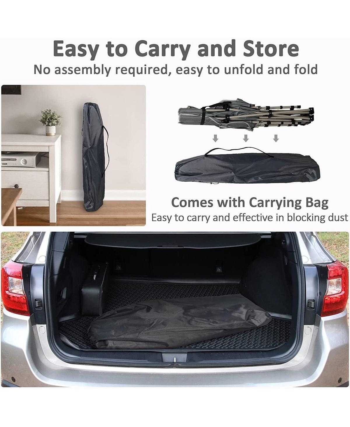 Slickblue Folding Camping Cot with Detachable Mattress Portable Sleeping Bed for Outdoor Comfort