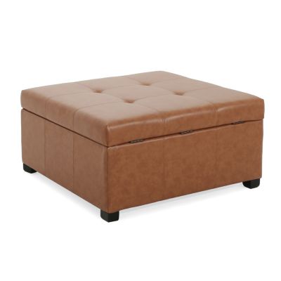 Streamdale CARLSBAD PU STORAGE OTTOMAN
