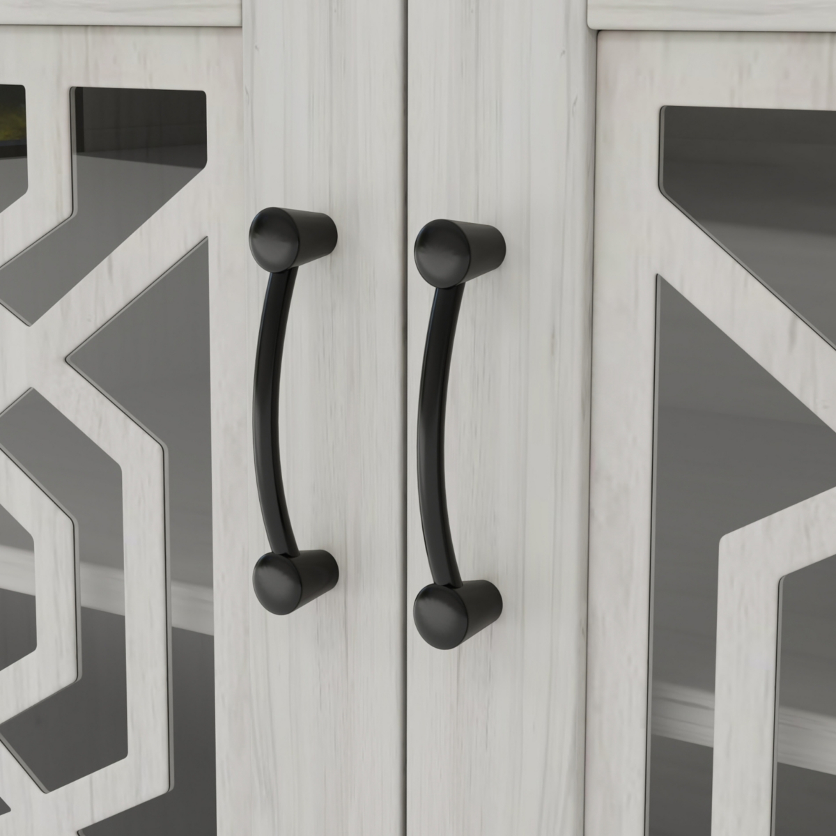 Streamdale Furniture Tv Stand for 65+ Inch Tv, Rustic Media Console with Storage Shelves, Wood Television Stand for Living Room - White Lab