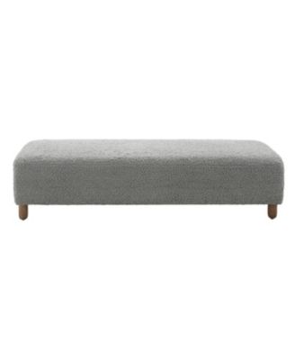 Modern Upholstered Ottoman Bench,Comfortable End-of-Bed Seat for Bedroom or Living Room