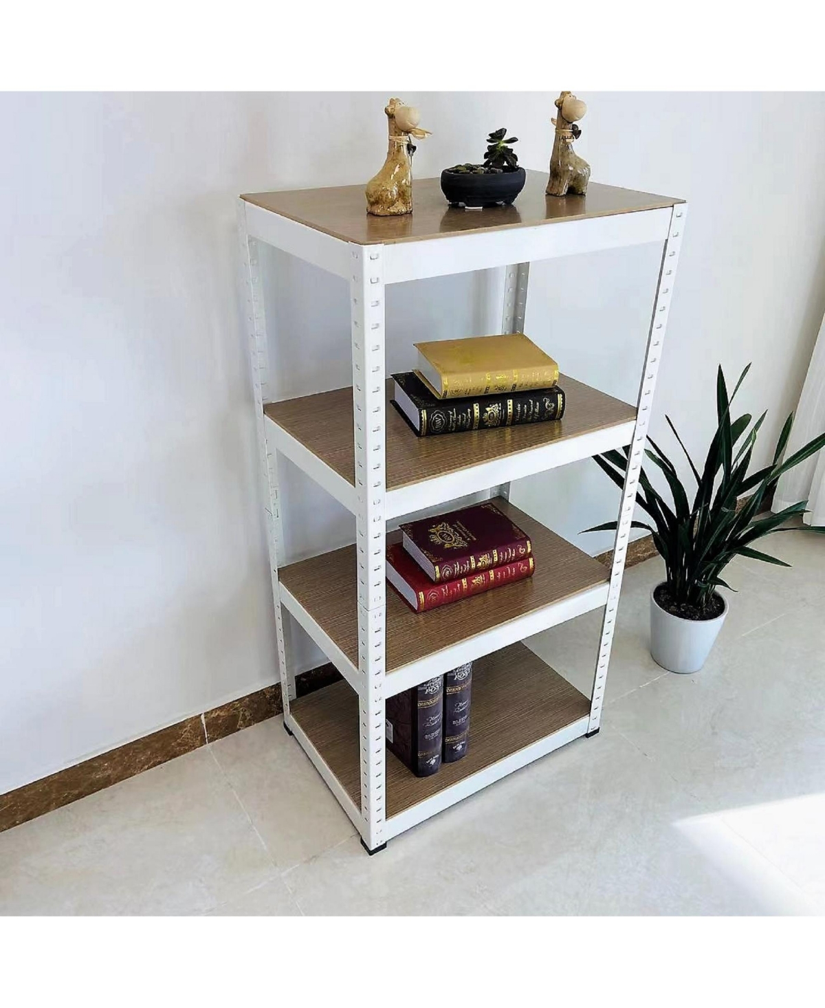 Slickblue 4-Tier Adjustable Garage Storage Shelves Heavy-Duty Utility Shelving for Maximum Organization