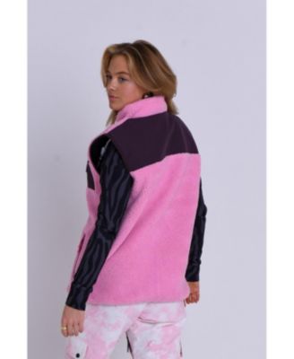 Women's Method Sherpa Vest Dusky Pink
