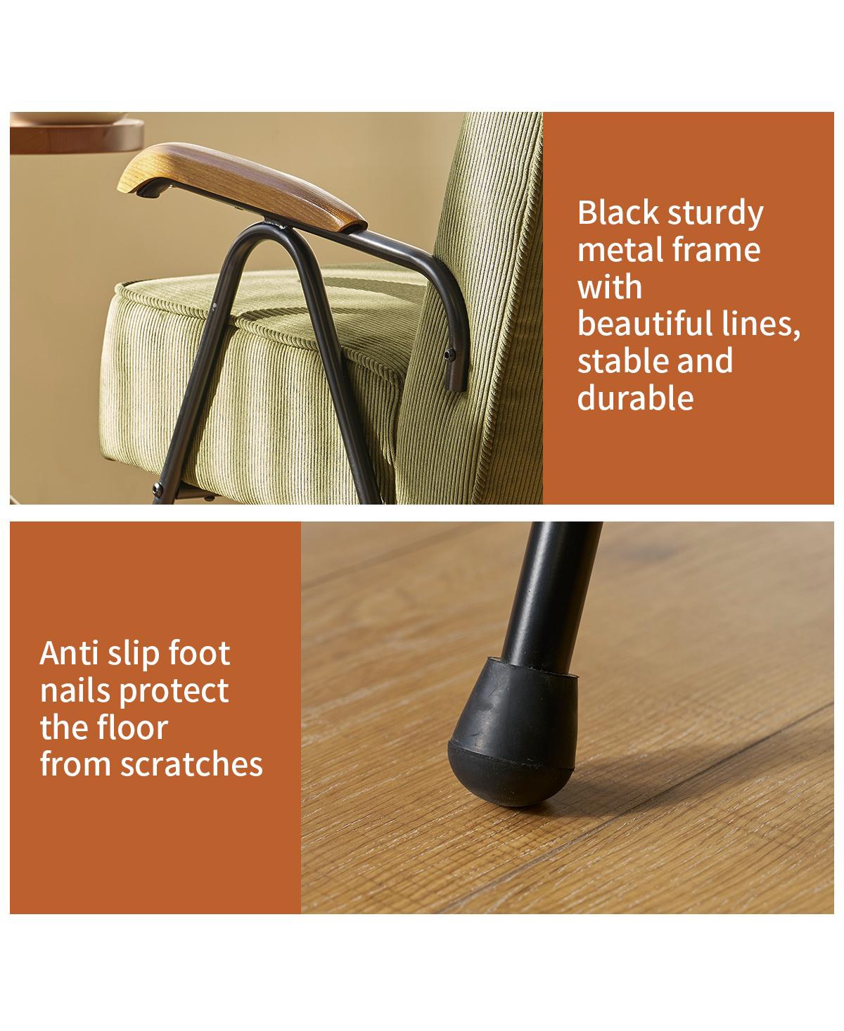 Pattern Colorful Fabric Armchair, Modern Accent Chair High Back, Living Room Chairs with Metal Legs and Soft Padded, Sofa Chairs for Home Office,Bedro