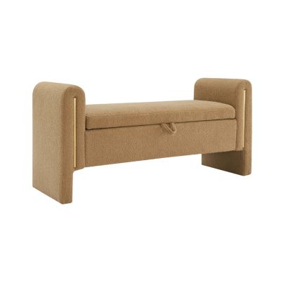 Modern Teddy End Bench with Arms & Storage