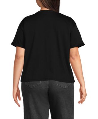 Plus Size Oversized Supima Short Sleeve Crew Neck T-Shirt