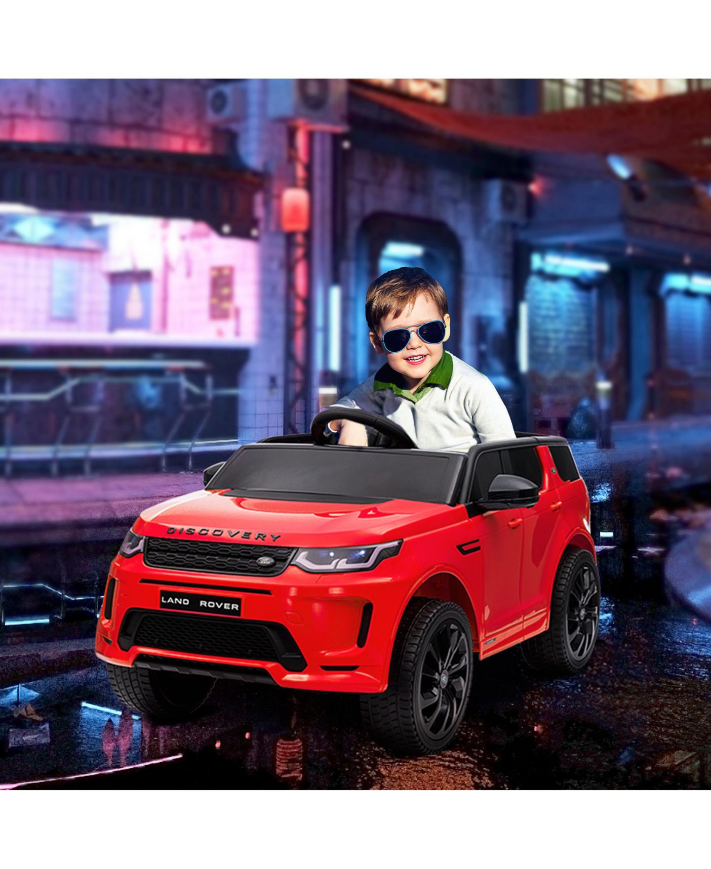 Детская игрушка Qaba Licensed 12V Discovery Sport Remote Control Ride-On Car, 55 lbs, Ages 3-7, цвет: Красный — фото 2
