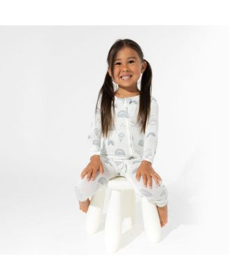 Baby Boys or Baby Girls Grey Rainbows Convertible Footie