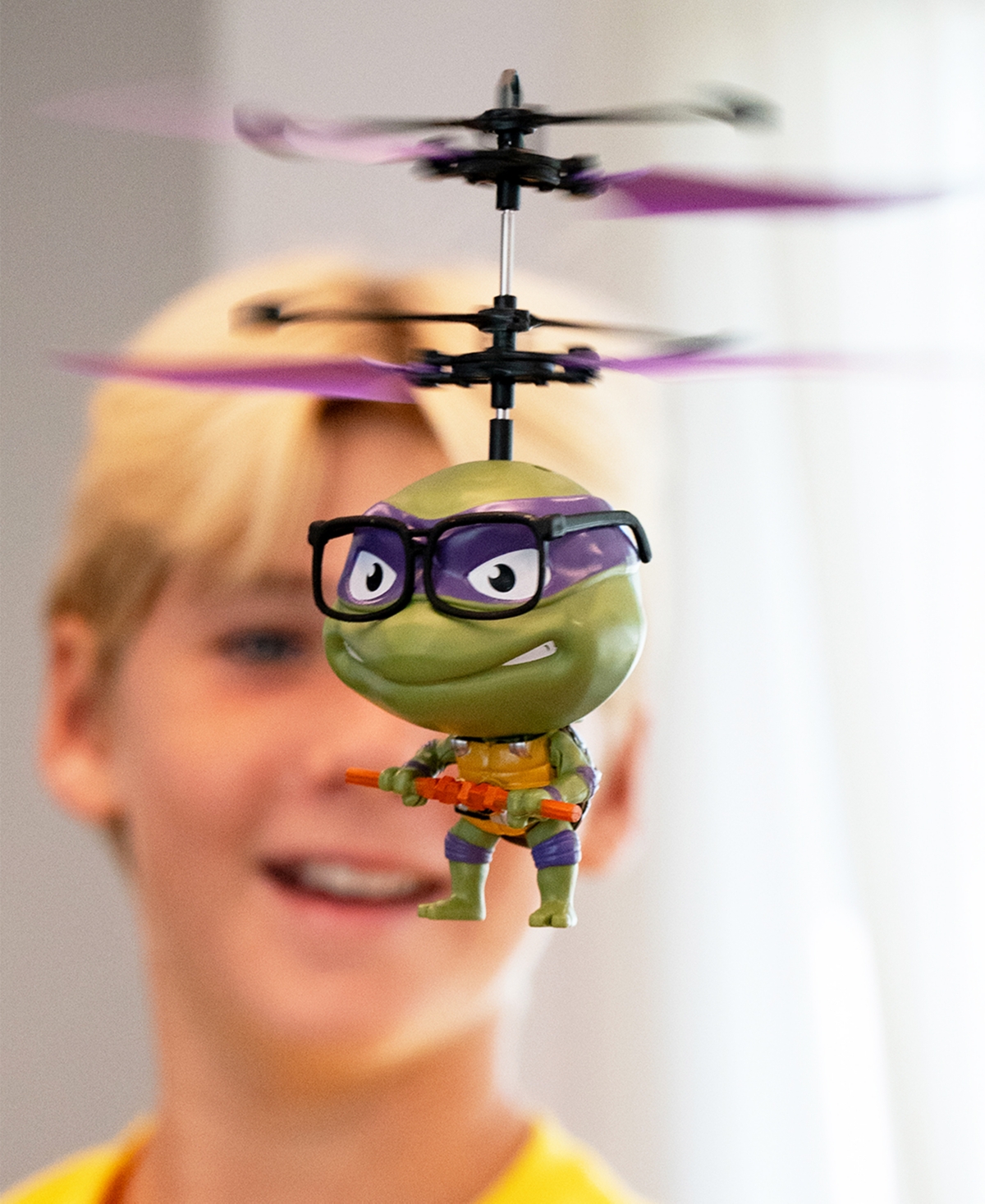World Tech Toys Tmnt Donatello Flying Ufo Helicopter In Multi