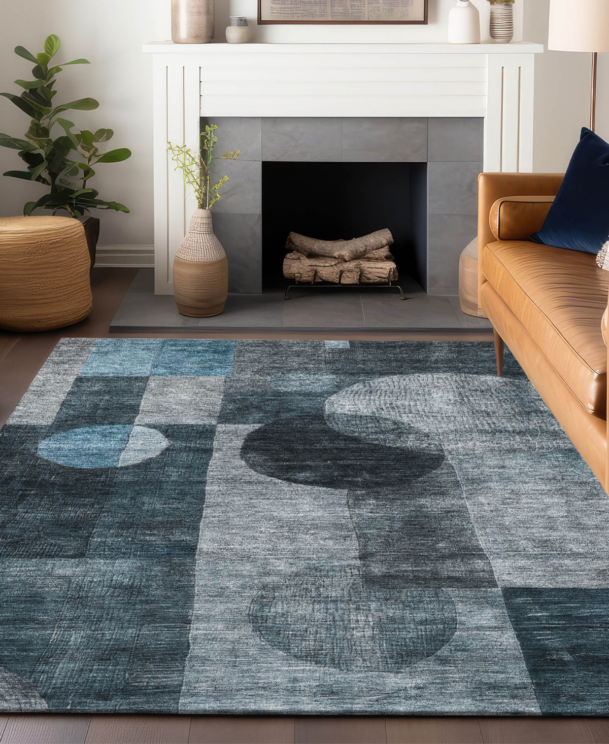 Addison Chantille Machine Washable Acn1114 9'x12' Area Rug In Teal