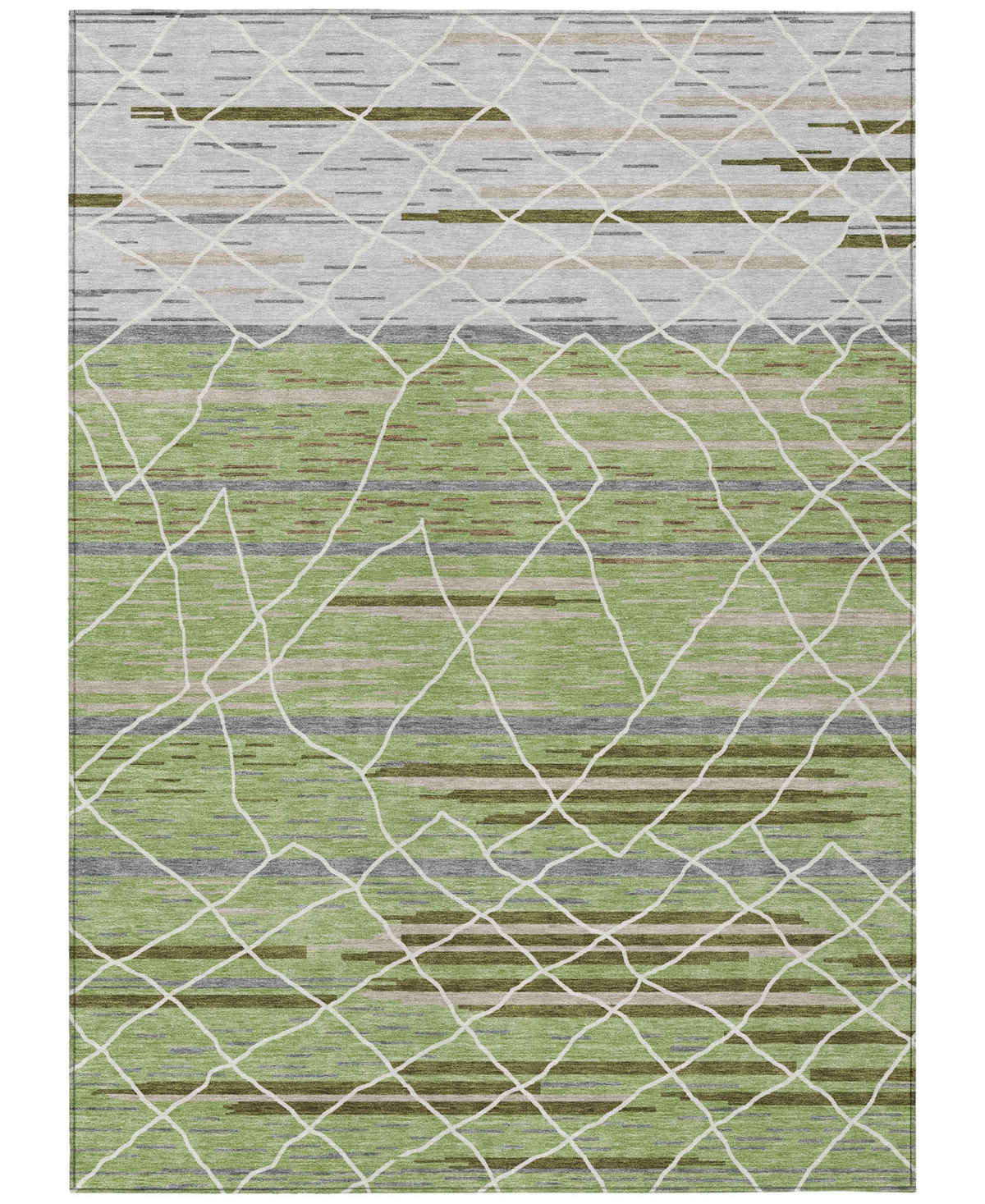 Addison Chantille Machine Washable Acn1025 9'x12' Area Rug In Grass