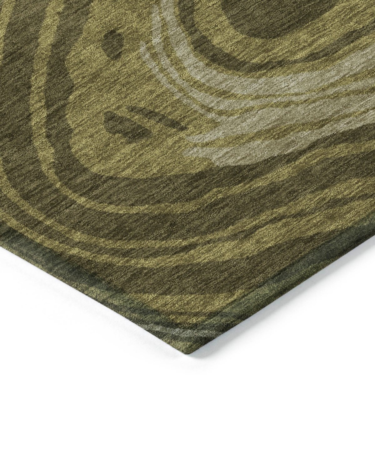 Addison Chantille Mahine Washable Acn1051 5'x7'6 Area Rug In Olive