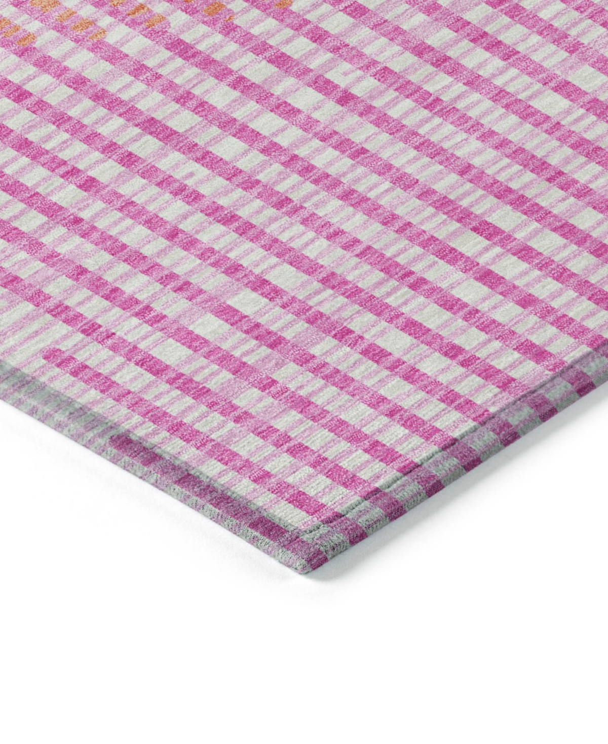 Addison Chantille Mahine Washable Acn1001 5'x7'6" Area Rug In Pink