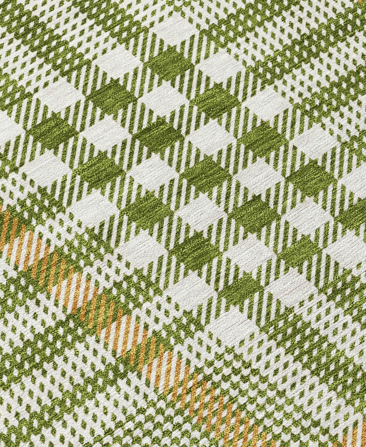 Addison Chantille Mahine Washable Acn1054 2'6"x3'10" Area Rug In Olive