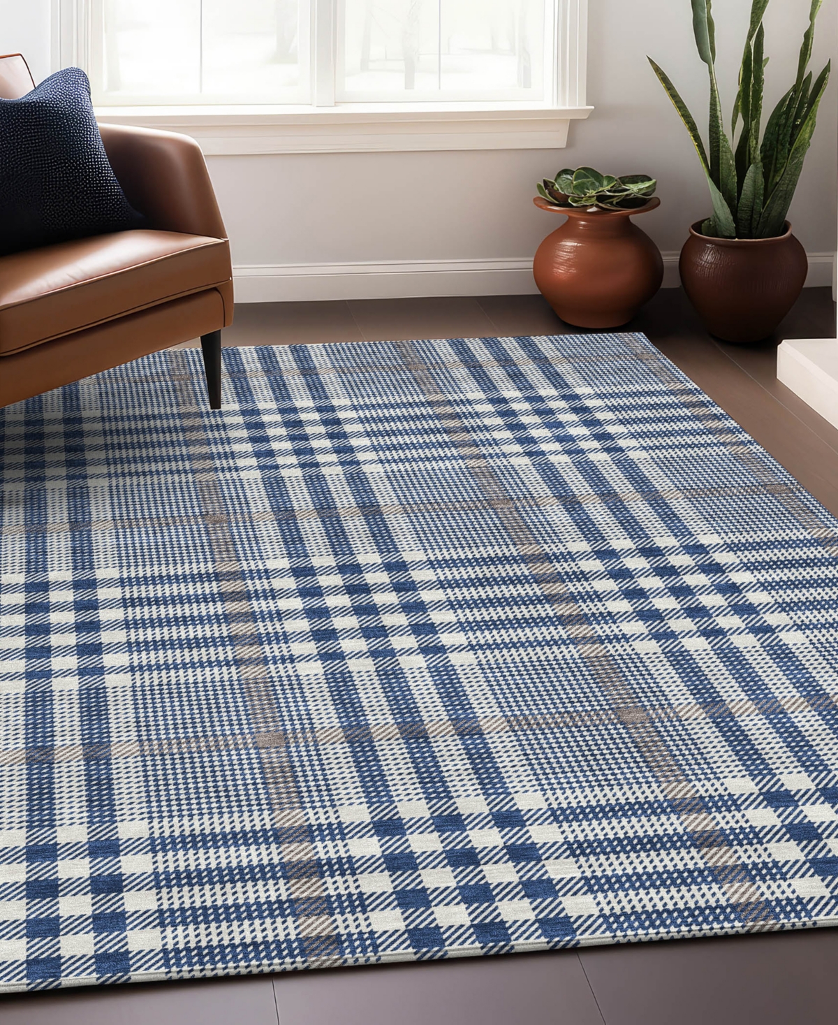 Addison Chantille Mahine Washable Acn1054 2'6"x3'10" Area Rug In Navy
