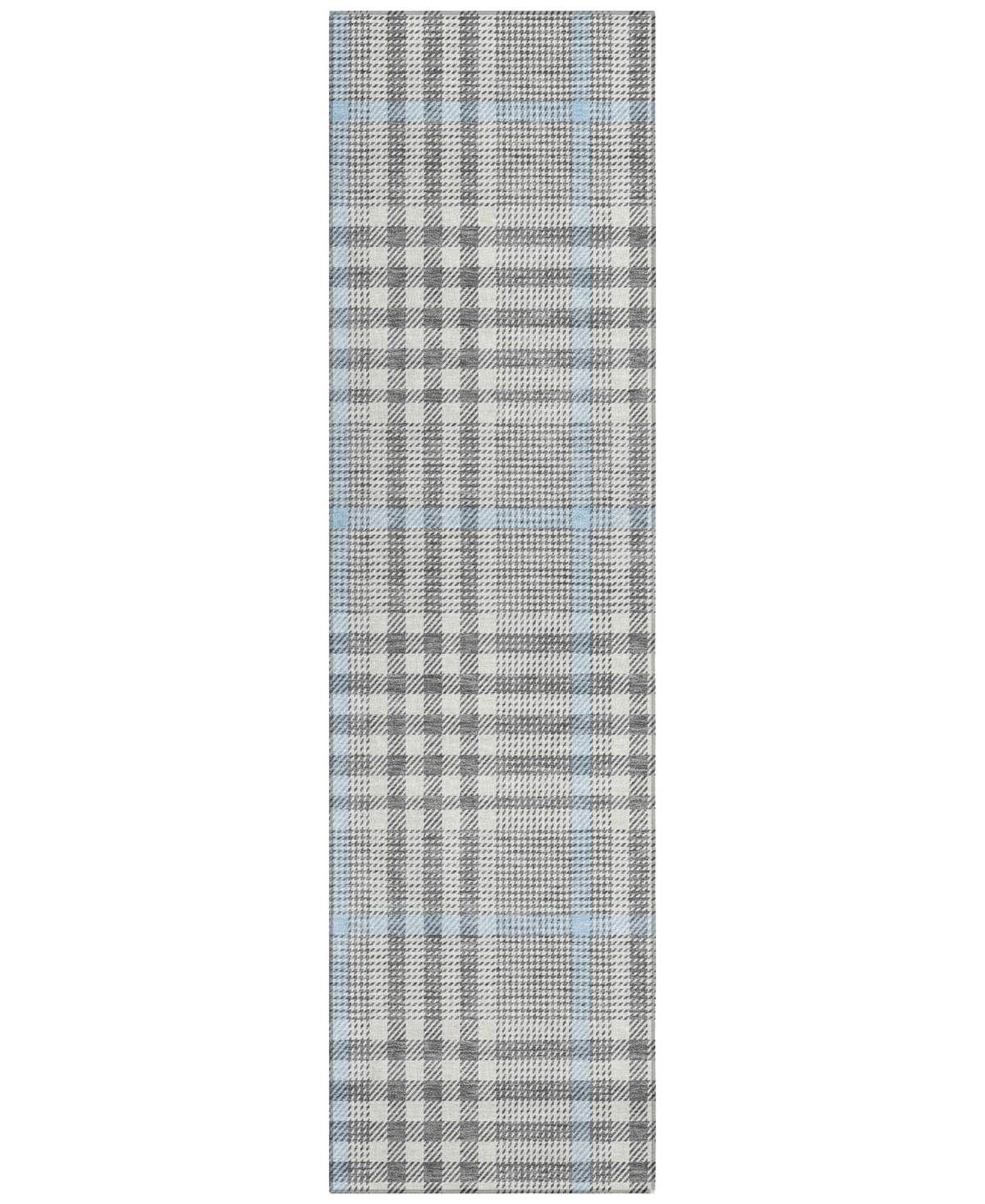 Addison Chantille Mahine Washable Acn1054 2'3"x7'6" Runner Area Rug In Gray