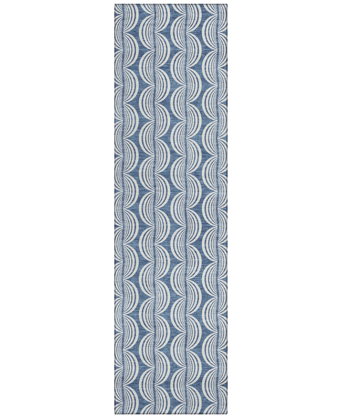 Addison Chantille Mahine Washable Acn1055 2'3"x7'6" Runner Area Rug In Denim