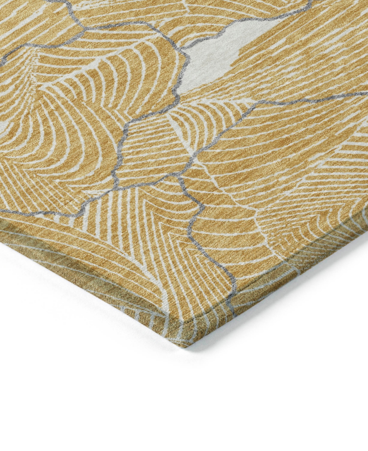 Addison Chantille Mahine Washable Acn1048 2'3"x7'6" Runner Area Rug In Gold