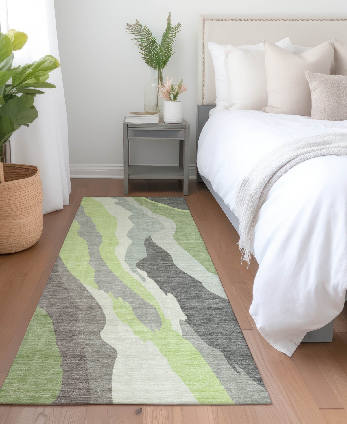Addison Chantille Mahine Washable Acn1047 2'3"x7'6" Runner Area Rug In Mint