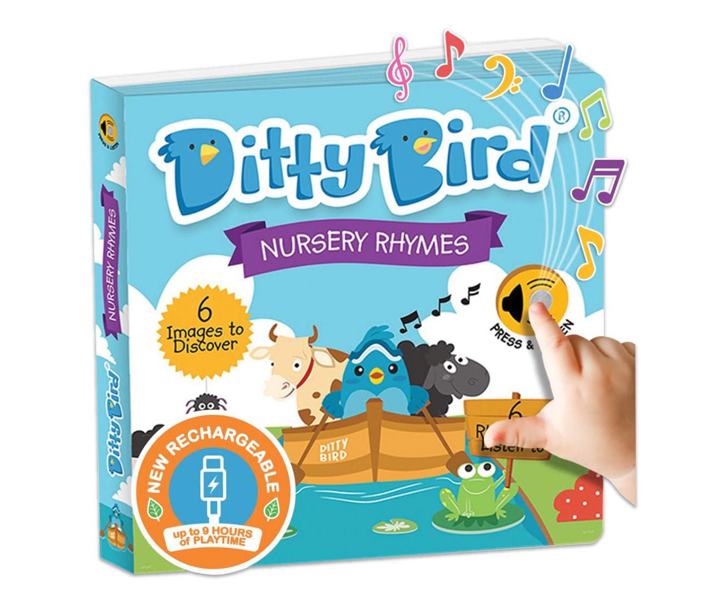 Детские игрушки Ditty Bird Bedtime and Nursery Rhyme Song Books - Set of 2 — фото 3