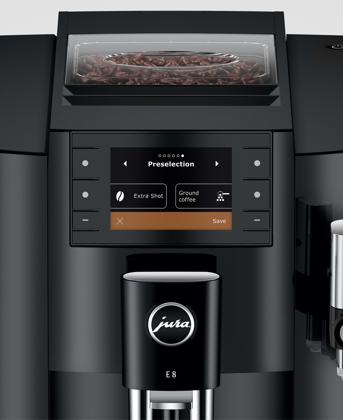 Jura E8 Automatic Coffee Machine In Piano Black